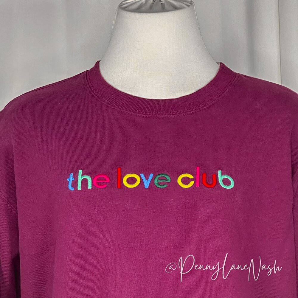 Levi's Embroidered The Love Club Sweatshirt Potent Purple - Picture 4 of 7